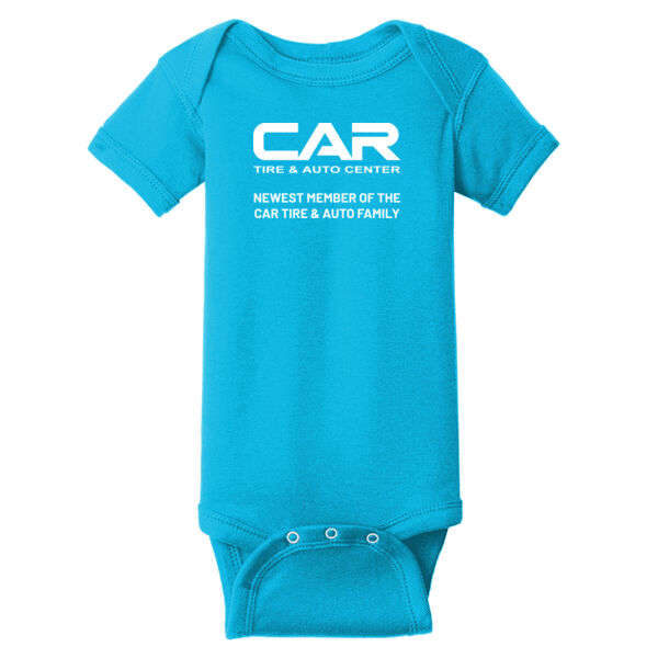 CAR - Infant Short Sleeve Baby Rib Bodysuit Thumbnail