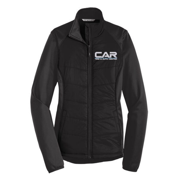 CAR - EMB - Women's Hybrid Soft Shell Jacket Thumbnail
