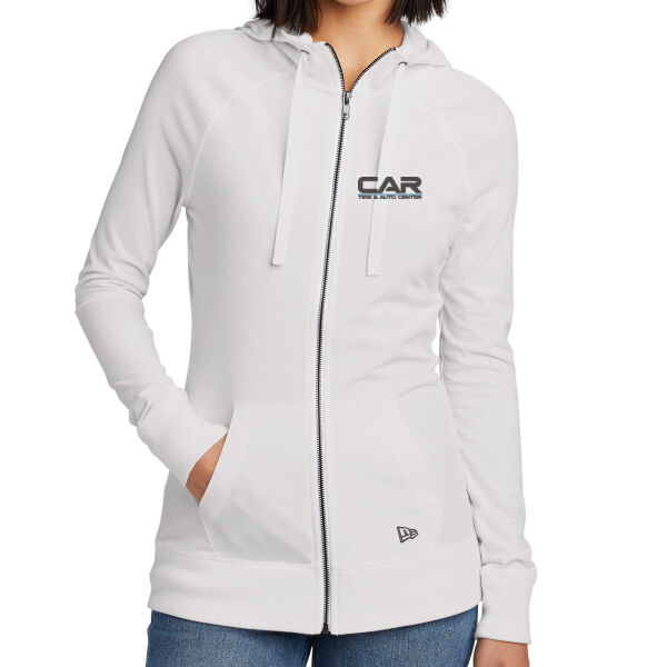 CAR - EMB - Women's New Era® Sueded Cotton Blend Full-Zip Hoodie Thumbnail